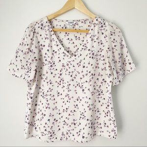 Express Pink Lavender Floral Top Sz XS